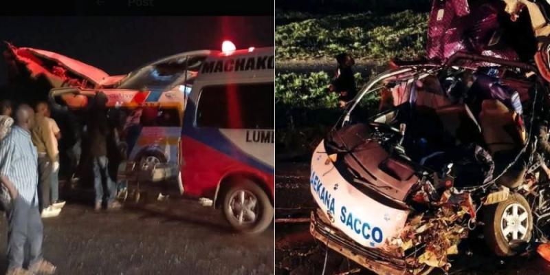 Collage of the accident scene.